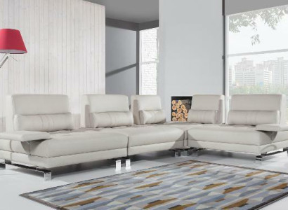 Corner sofa Living landscape Upholstery Corner Sofa Seat Suite Modern 100% Leather Couch
